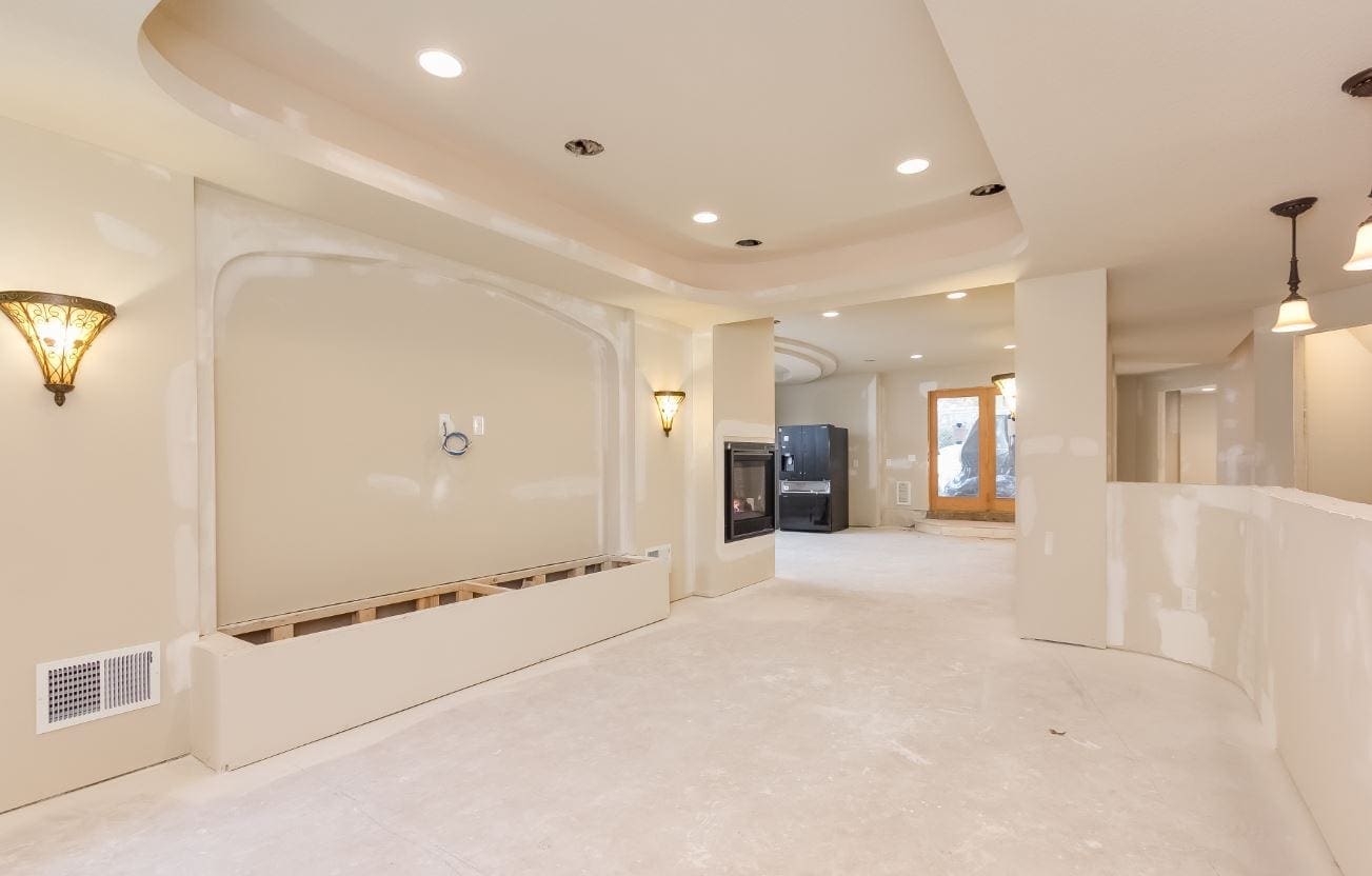 nearly finished basement | diy basement remodel | drywall and framing | fbc remodel