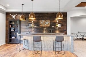 custom wood wet bar | fbc remodel