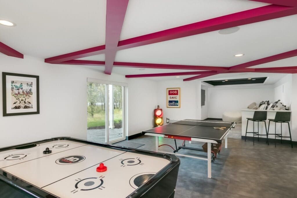game room | custom design basement | fbc remodel