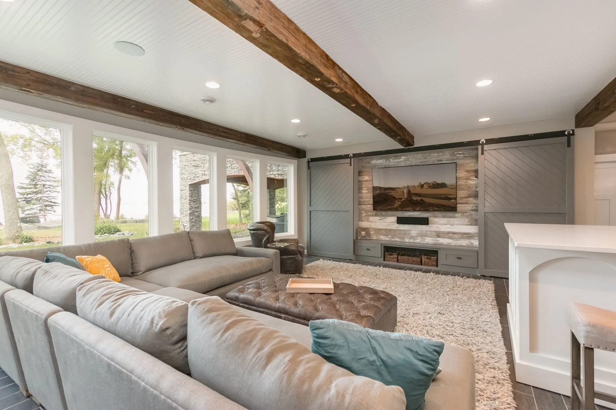 lake house basement remodel | movie theater | fbc remodel