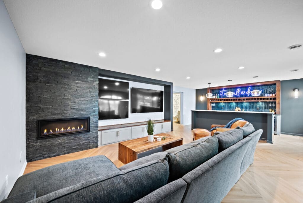 open concept basement